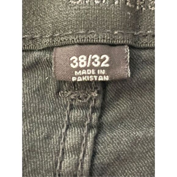 Rugby Mens Black Mid-Rise Full Length Five Pocket Style Slim Jeans Size 38x32 - Picture 4 of 7